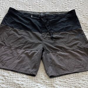 Hurley Men's Black and Gray Board Shorts